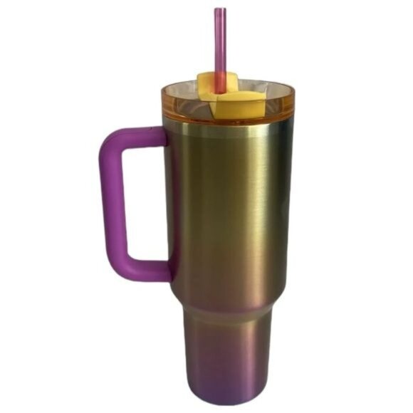 NEW Stanley x Starbucks Authentic Pink and Yellow Ombre Summer 2024 Edition - Picture 5 of 6